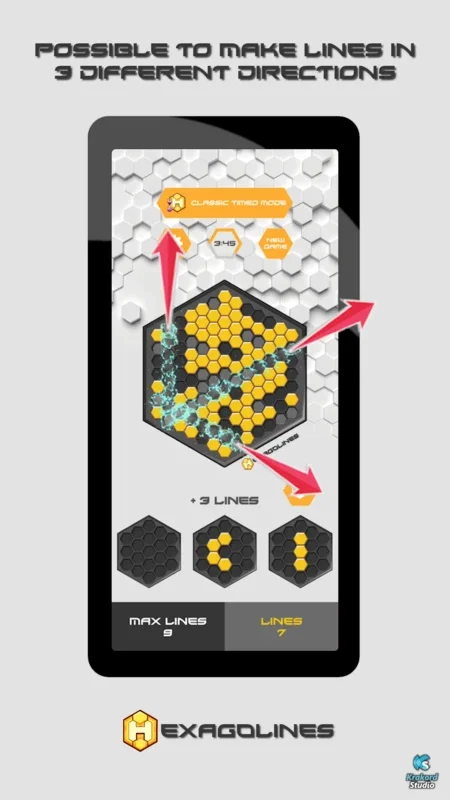 Hexagolines for Android - A Unique Bloc Puzzle Experience