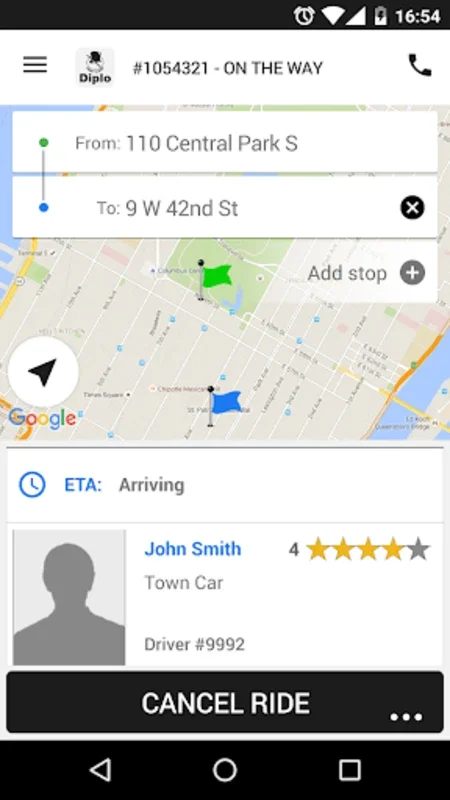 Diplo Car Service for Android: Convenient Transportation