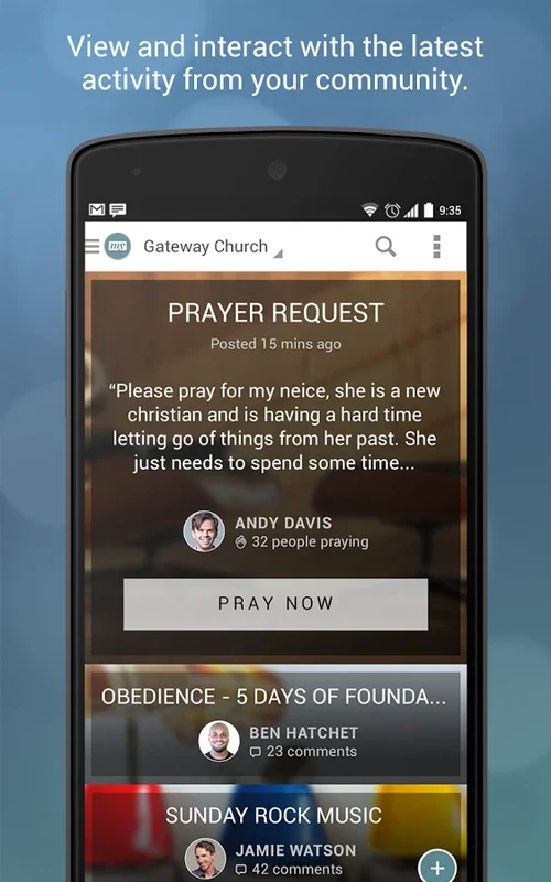 myGateway for Android - Connect with Gateway Church on Your Device