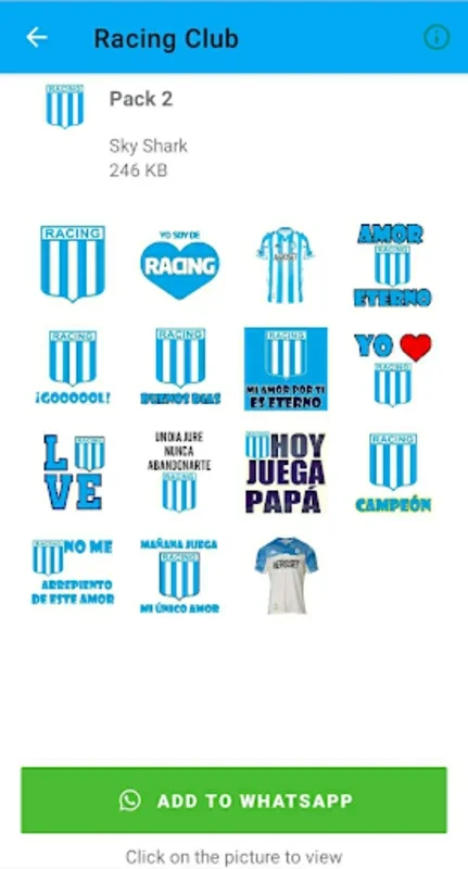 Racing Club Stickers for Android - Enhance Messaging