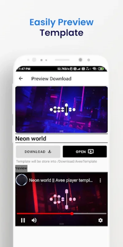 Avee Template for Avee Player for Android - Enhance Your Music