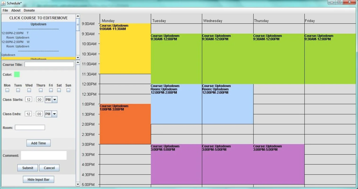 Free College Schedule Maker for Windows - Organize Your Schedule