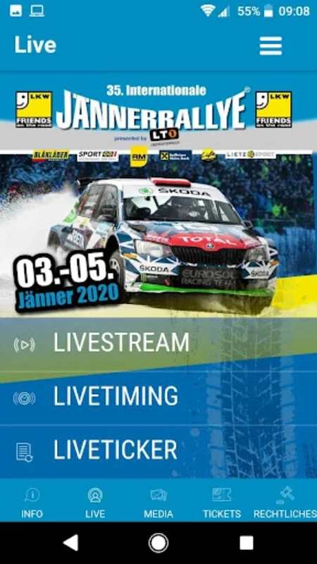 Jännerrallye – Die App zur Ral for Android: Immersive Rally experiences