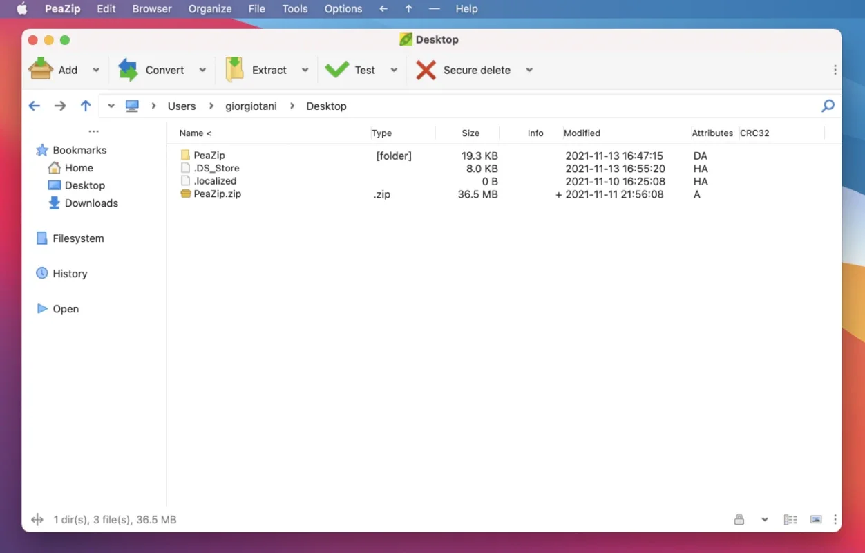 PeaZip for Mac - A Free File Management Tool