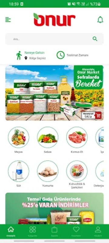 Onur Market for Android - Shop for Groceries with Ease