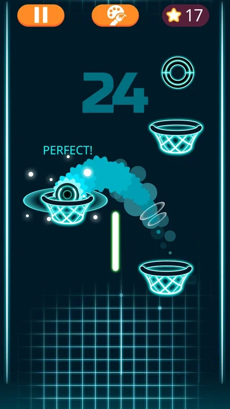 On fire basketball shots for Android - Shoot for the Stars