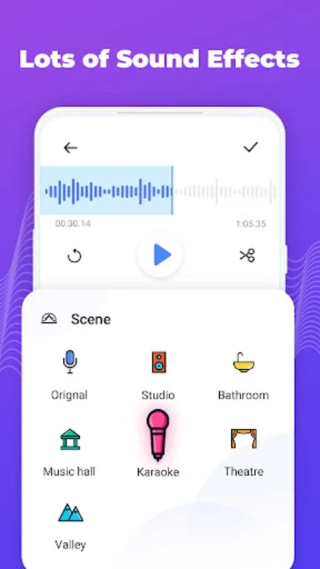 Voice Editor autotune audio effect for Android