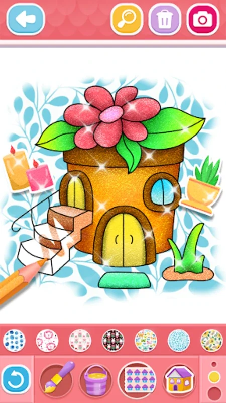 Glitter House Coloring for Android - Download the APK from AppHuts