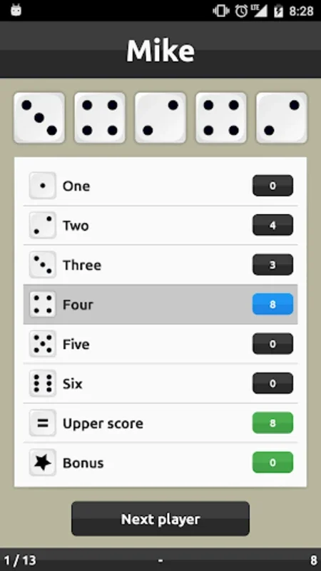 Yatzy for Android - Engaging Dice Game