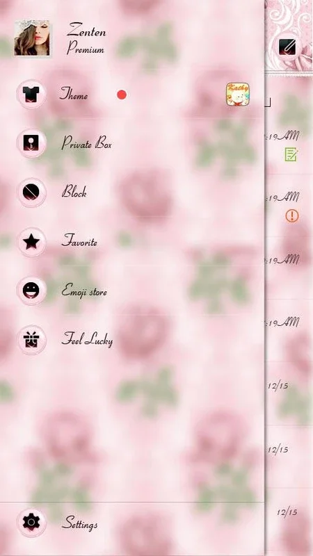 Rose for Android - Enhance Your GO SMS