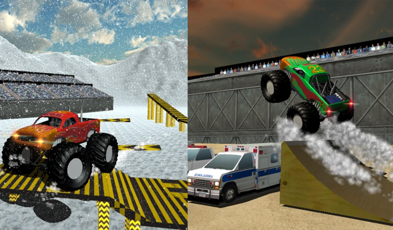 Snow 4x4 Monster Truck Stunt for Android - Thrilling Rides