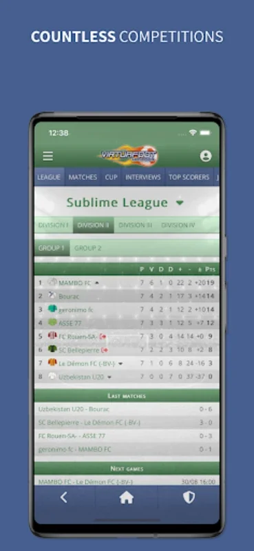 Virtuafoot Football Manager for Android - Master Football Strategy