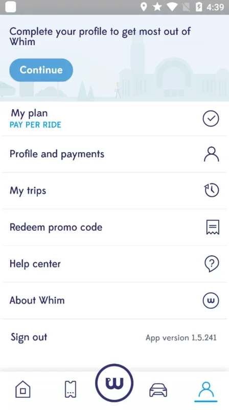 Whim for Android - Efficient Urban Mobility