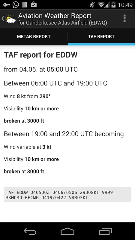 Aviation Weather for Android: Essential Pilot Tool