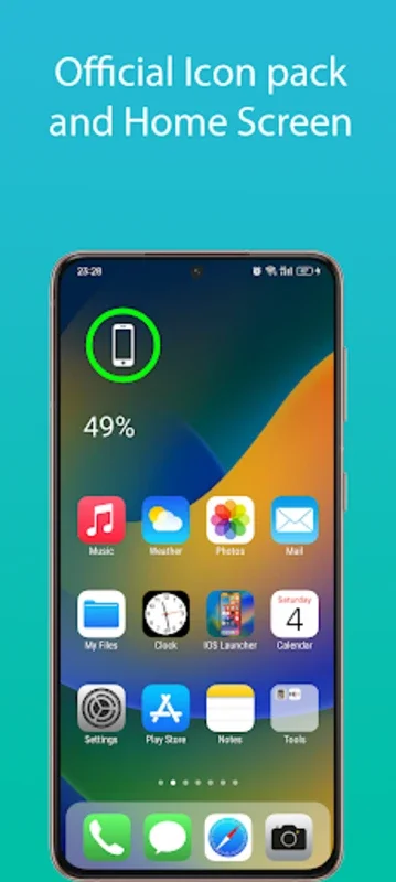 iOS 17 Launcher - Phone 15 Pro for Android - No Downloading Needed