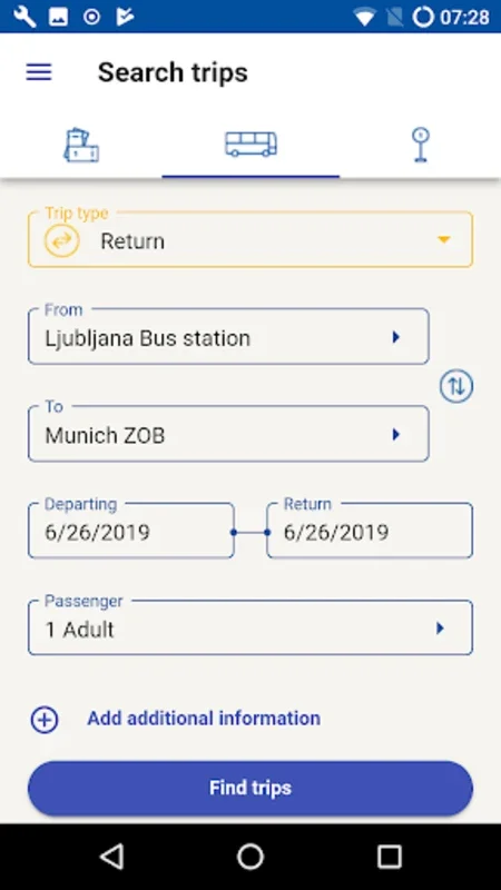 Nomago InterCity for Android - Convenient Travel App