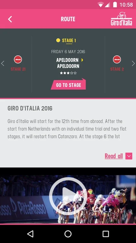 Giro d'Italia for Android - Real - Time Race Tracking