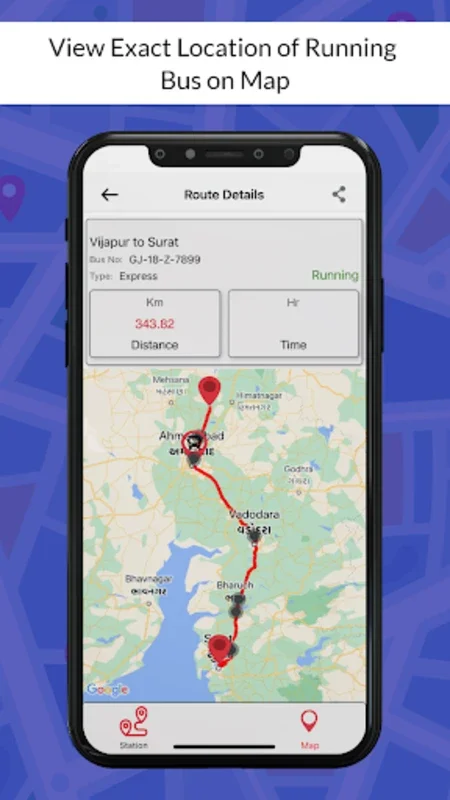 GSRTC Live for Android - Real - Time Bus Tracking