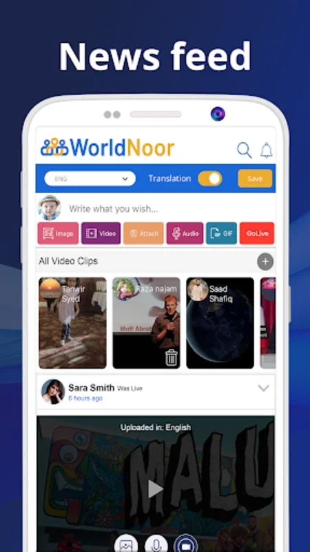 WorldNoor for Android: A Feature - Rich Social Media Platform