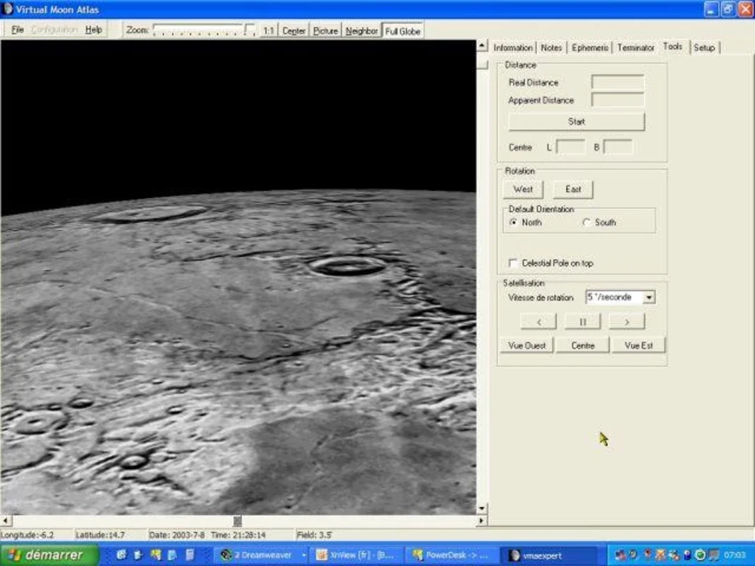 Virtual Moon Atlas for Windows - Free Exploration of the Moon