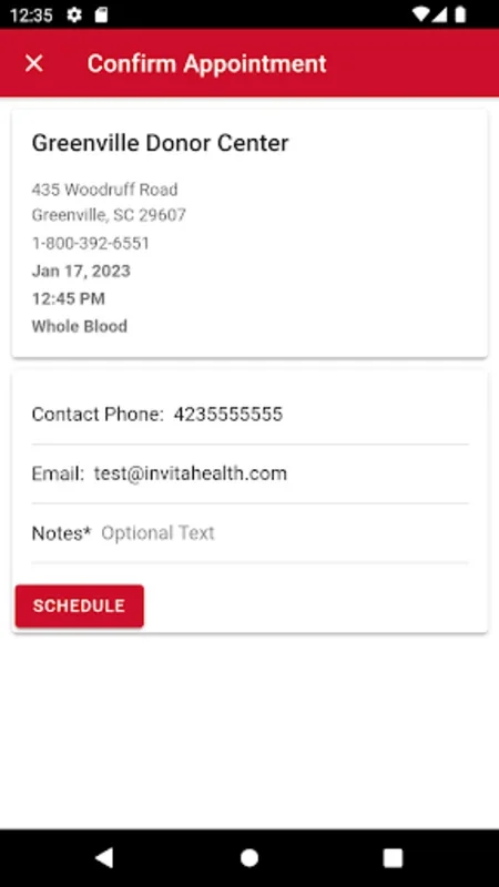 TBC Now for Android: Streamline Blood Donation Scheduling