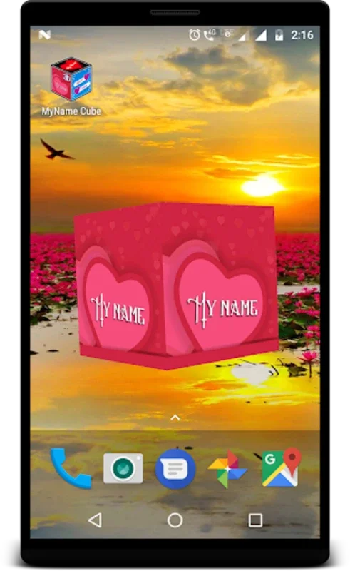 MyName Cube for Android - Customize Your Screen with 3D Name Cube