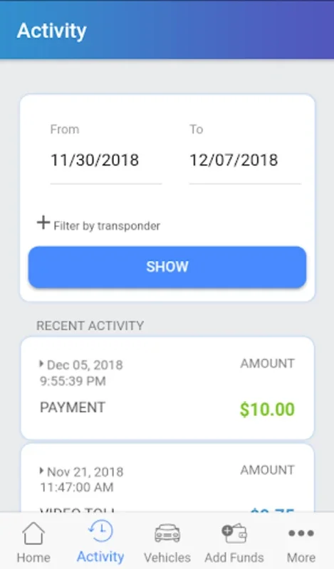 IPASS Illinois for Android - Manage Toll Payments Easily