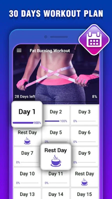 Fat Burning Workout for Women on Android - No Equipment Needed