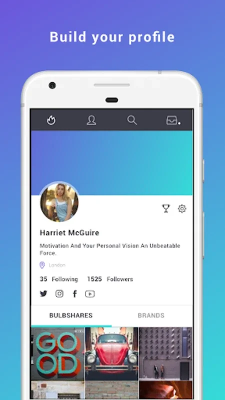 Bulbshare for Android - Connect with Brands and Causes