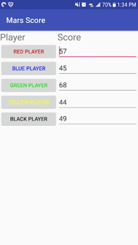 Mars Score for Android - Streamlined Scoring App