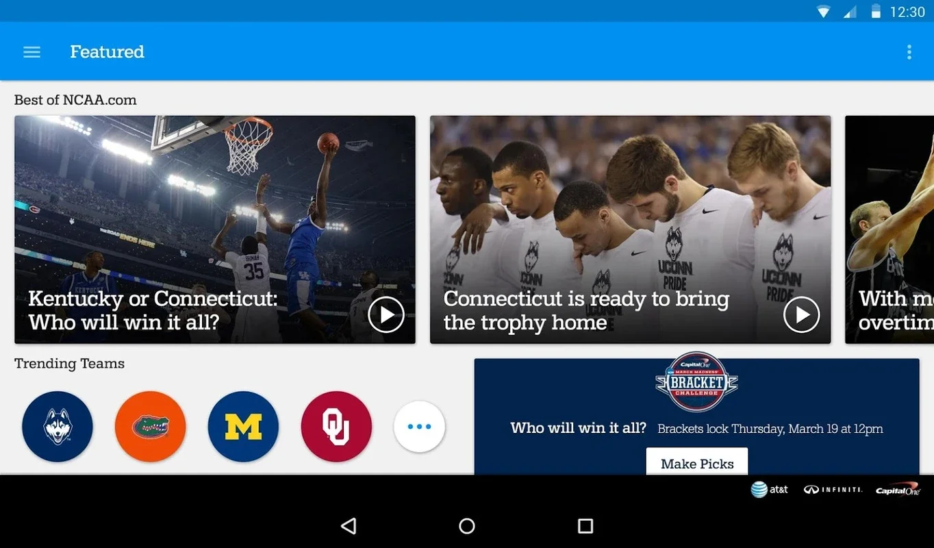 NCAA March Madness Live for Android - No Download Needed, Just Use AppHuts