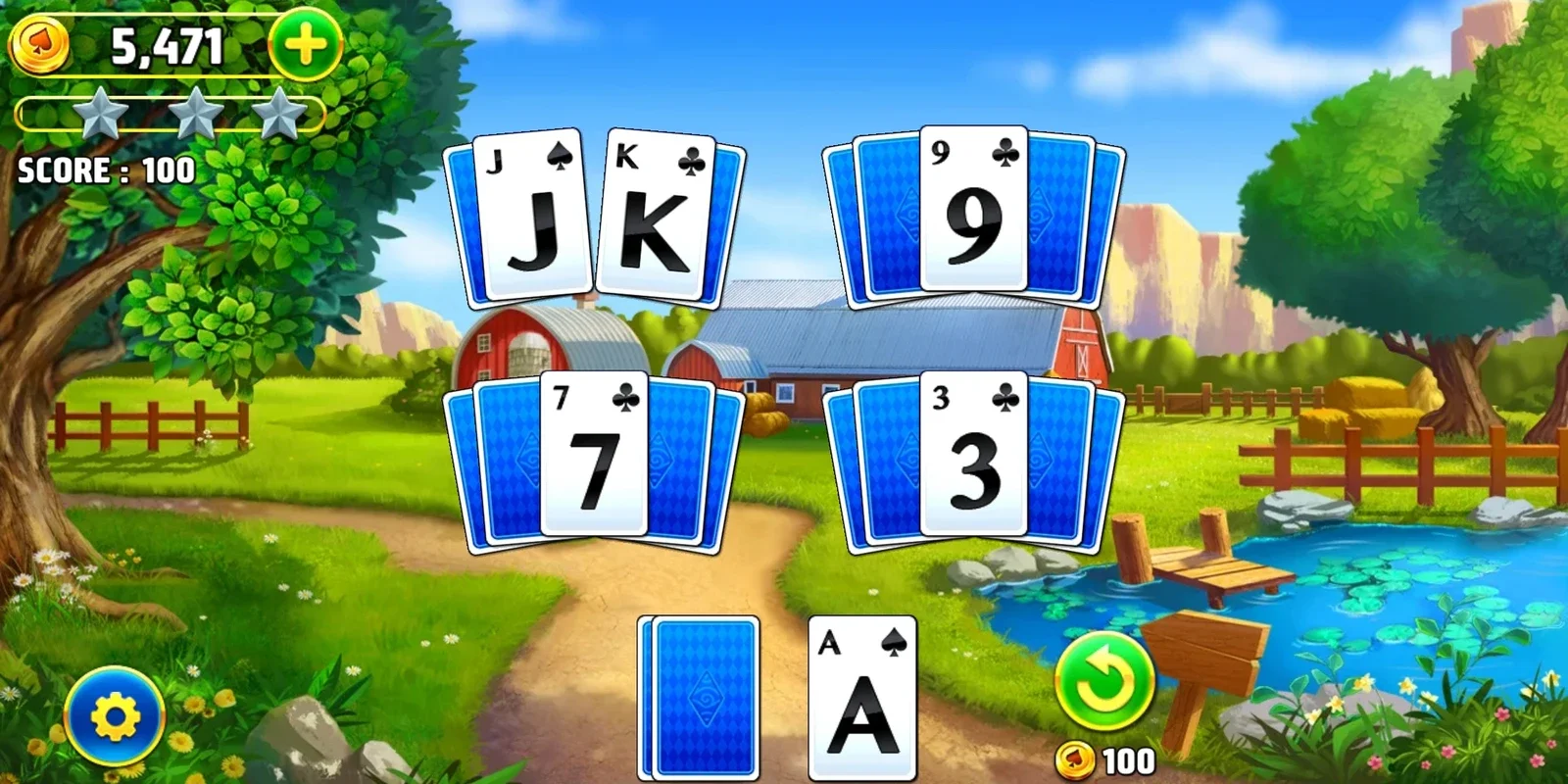 Solitaire Tripeaks: Farm Adventure for Android - No Downloading Needed