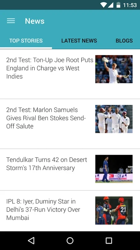 NDTV Cricket for Android: Enrich Your Cricket Experience