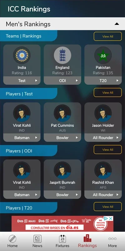 Cricket Exchange for Android: Follow Live Cricket Games