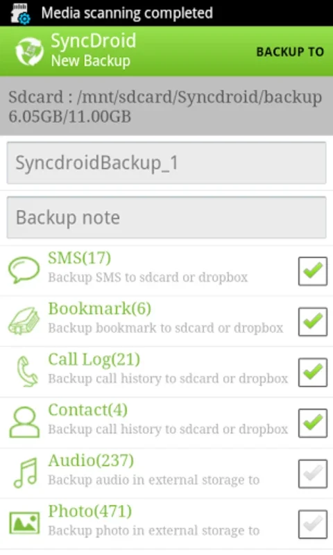 SyncDroid for Android - Backup and Transfer Your Data