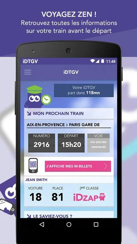 iDTGV for Android: A Unique Travel Companion