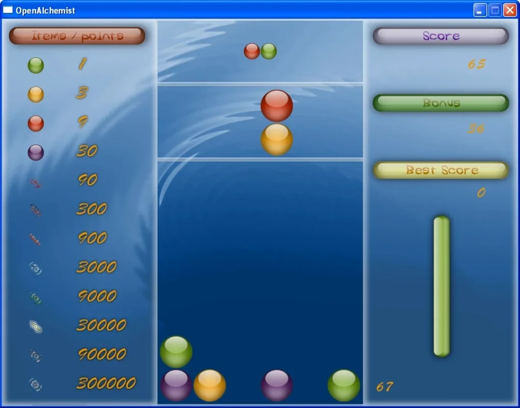 OpenAlchemist for Windows - A Fun Tetris-Like Game