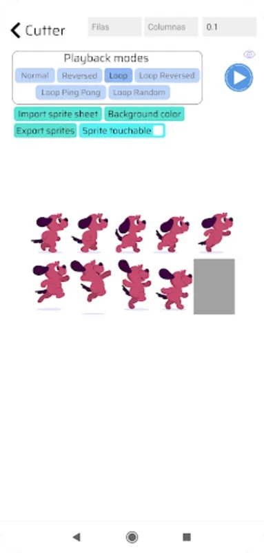 Sprite Animation Cutter for Android: Ideal for Animation Tasks