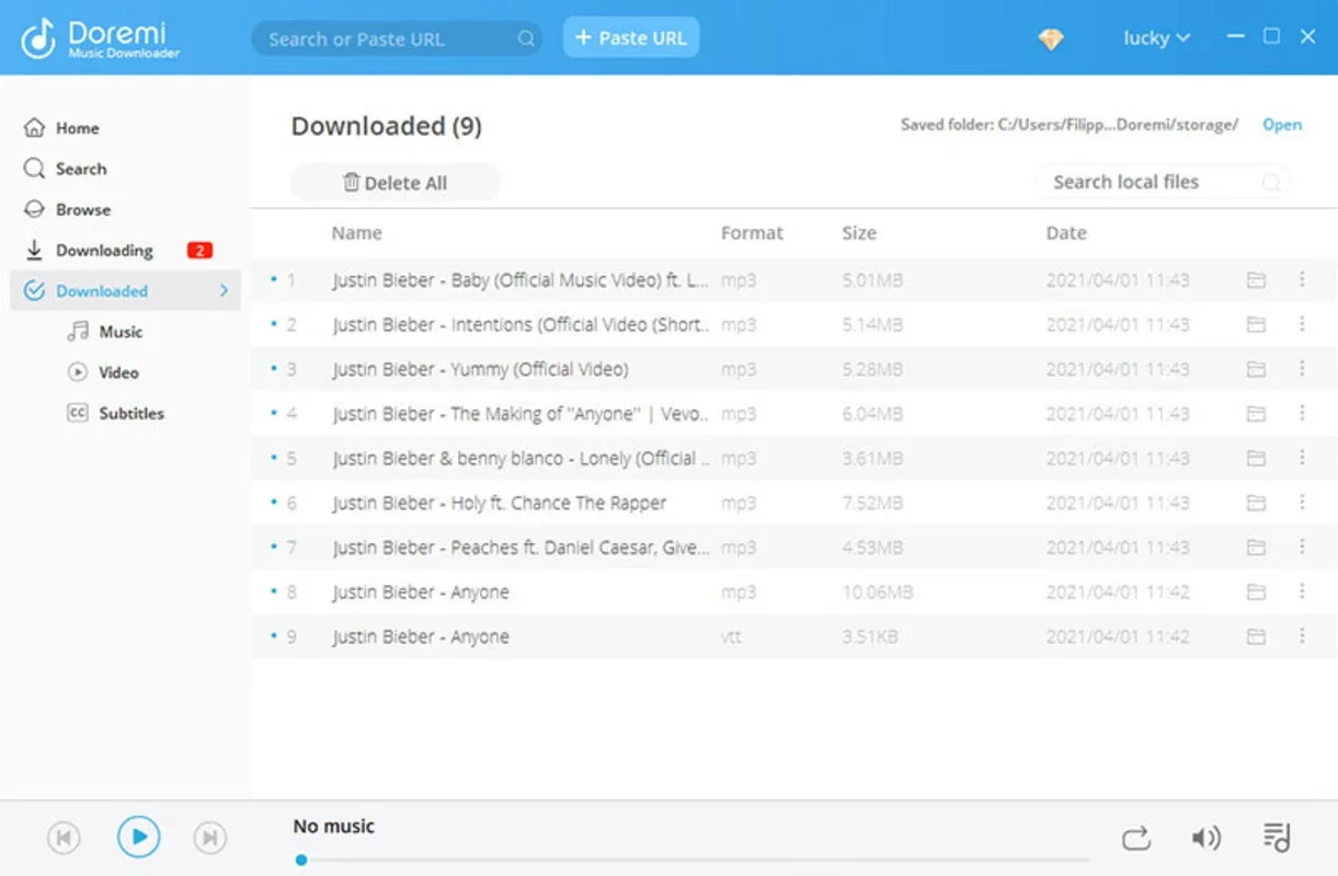 Doremi Music Downloader for Windows - Simplify Music Downloads