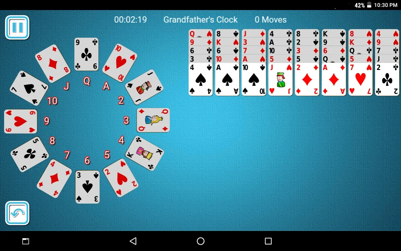 Grandfather's Clock Solitaire for Android - Engaging Card Game