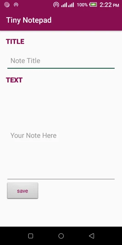 Tiny Notepad for Android - Effortless Note-Taking