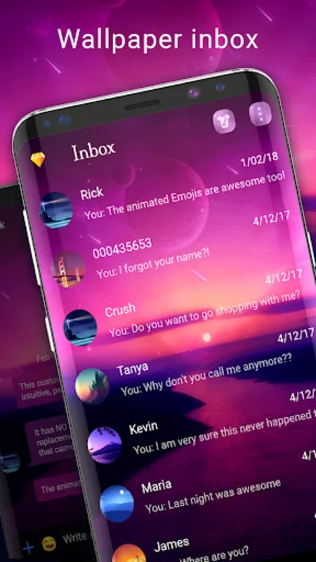 Wallpaper SMS Theme for Android: Enhance Messaging