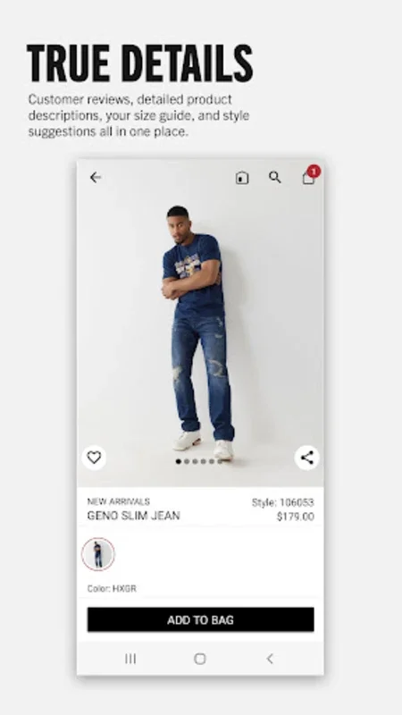 True Religion for Android - Shop Premium Denim & Streetwear