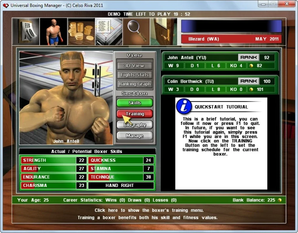 Universal Boxing Manager for Mac - Lead Your Boxers to Victory