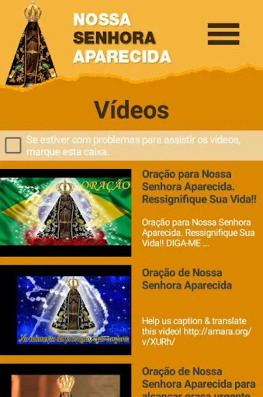 Nossa Senhora Aparecida for Android - Rich Spiritual Content