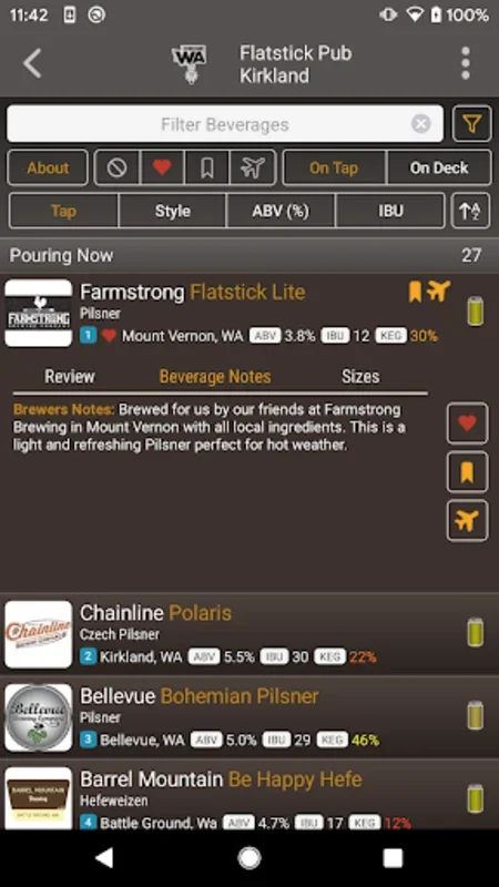 DigitalPour: Pocket Beer Menu for Android - Explore Beer Options