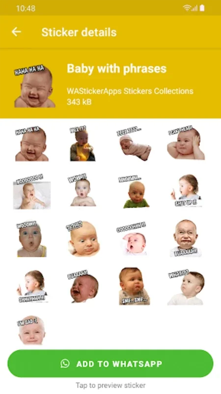 Stickers Baby Memes for Android - Fun Stickers for WhatsApp