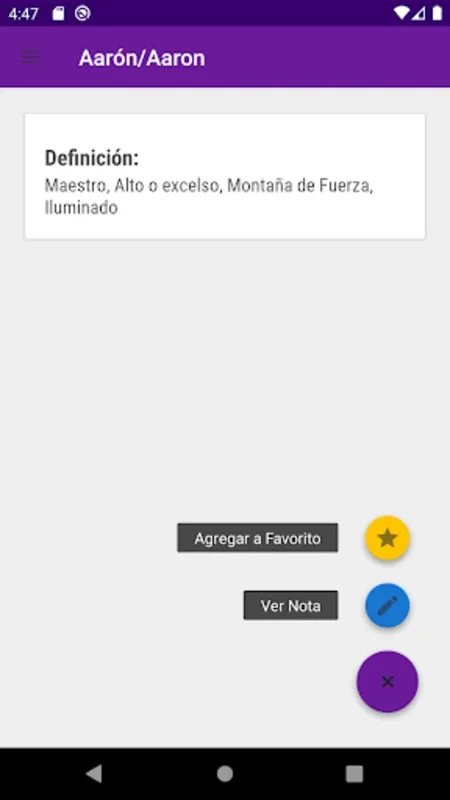 Diccionario - Nombres Bíblicos for Android: Explore Biblical Names