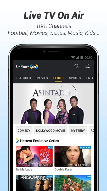 StarTimes ON for Android - Diverse Content Galore