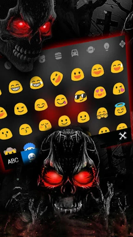 Zombie Skull Theme for Android - Free Stylish Keyboard Enhancement